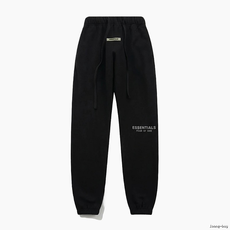 ESSENTIALS minimalist style black sweatpants