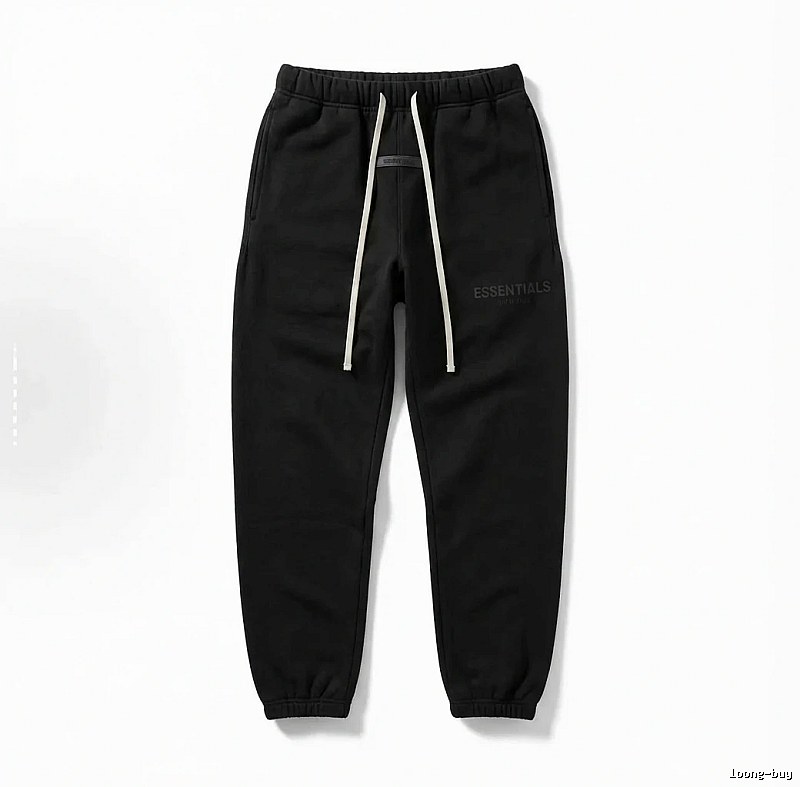 ESSENTIALS minimalist style black sweatpants