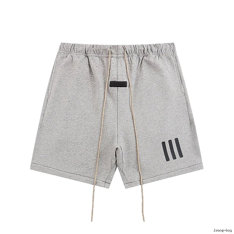 ESSENTIALS minimalist style grey shorts