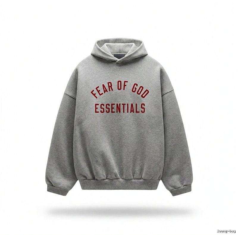 ESSENTIALS minimalist style grey sweatshirt