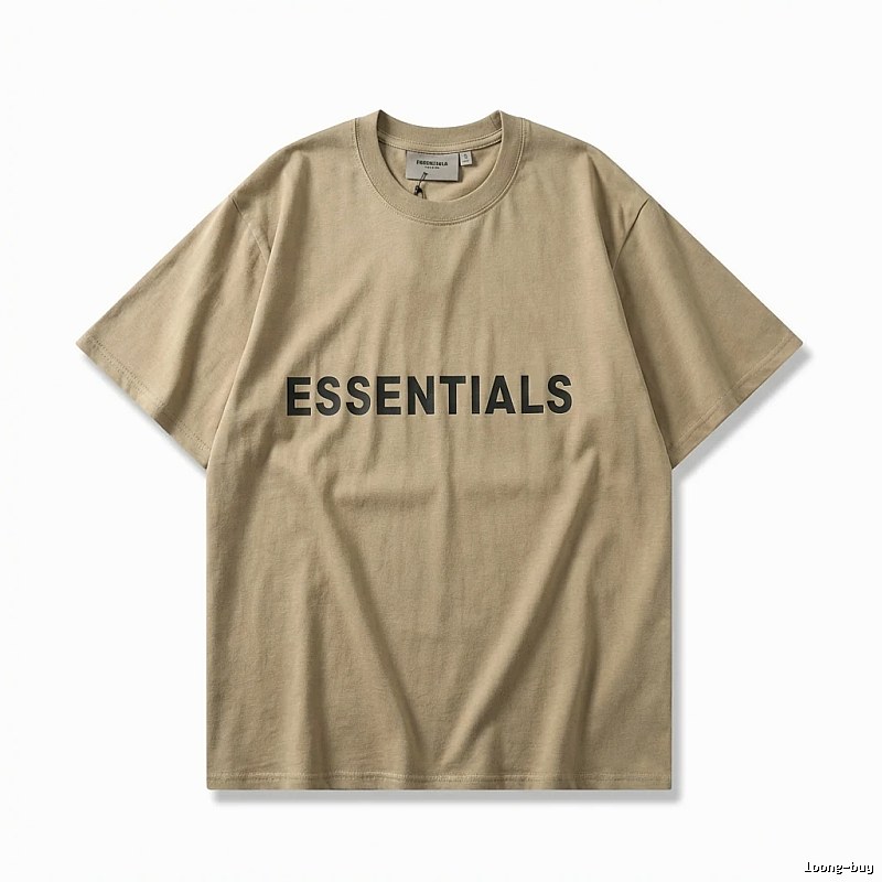 ESSENTIALS minimalist style khaki T-shirt