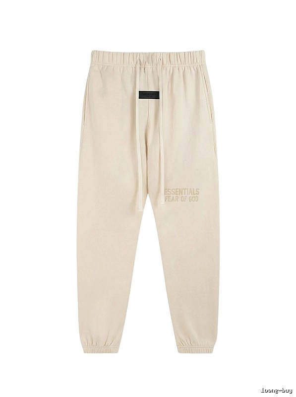 ESSENTIALS minimalist style off-white sweatpants