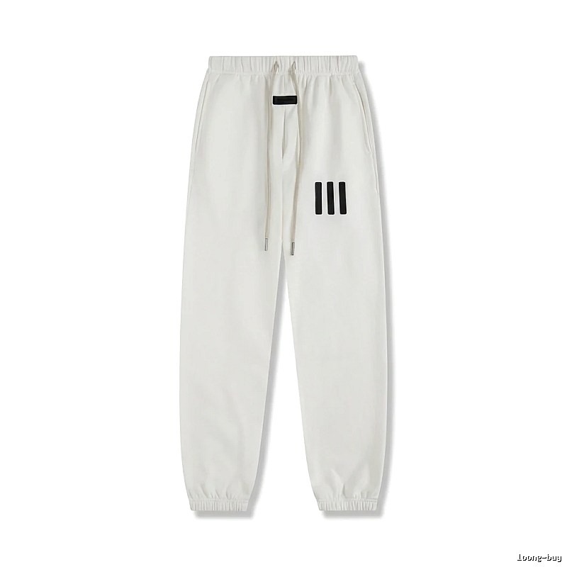 ESSENTIALS minimalist style white sweatpants