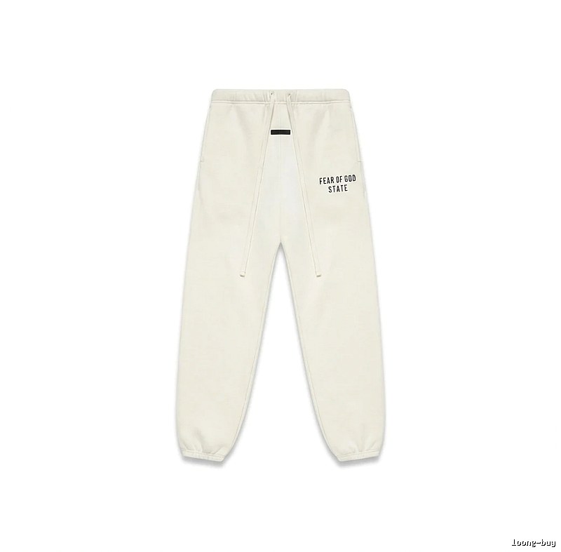 ESSENTIALS minimalist style white sweatpants