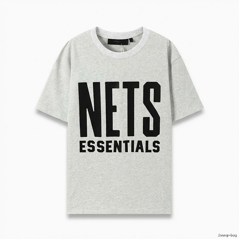 ESSENTIALS Trendy Brand Simple Style Grey T-shirt