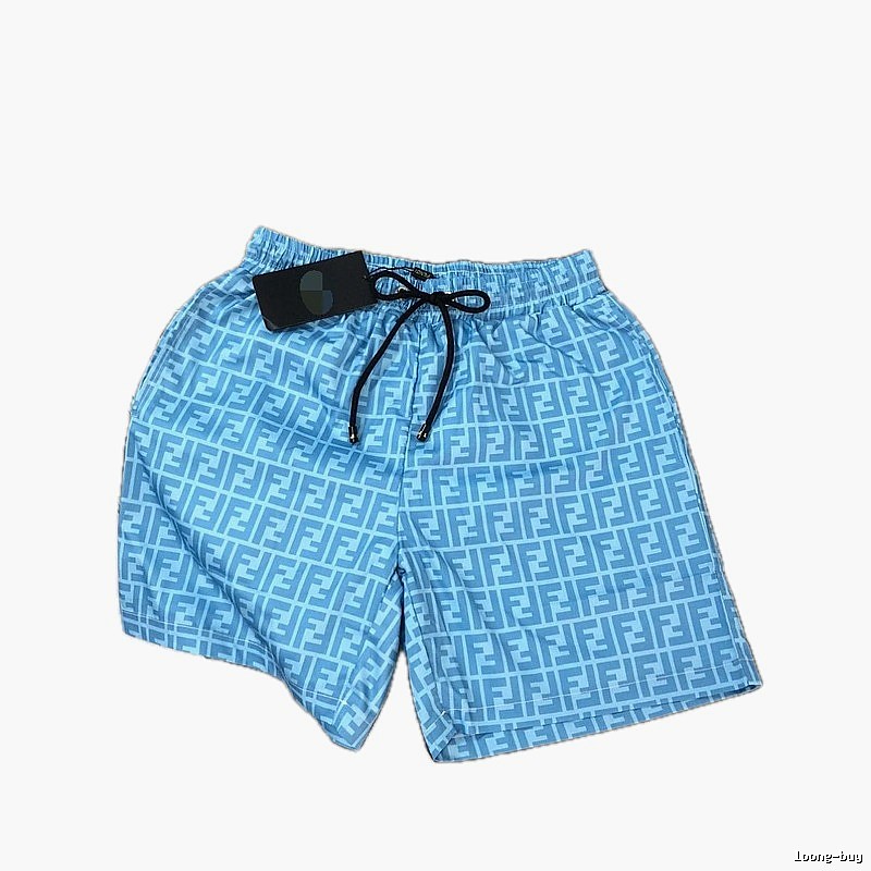 Fendi FF Monogram Light Blue Streetwear Shorts