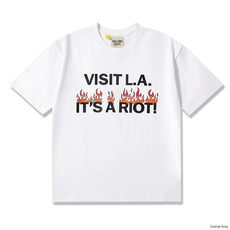 Gallery Dept Flame Print White T-shirt