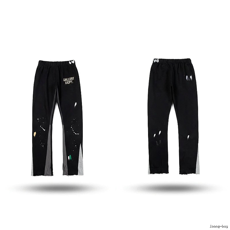 Gallery Dept Graffiti Street Style Black Pants
