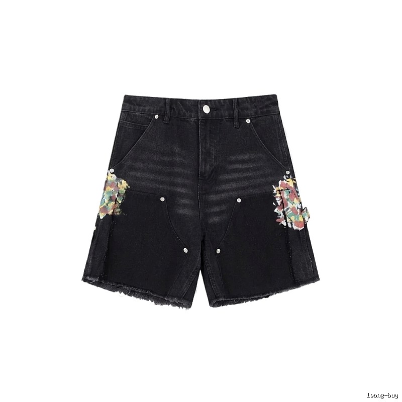 Gallery Dept Graffiti Style Black Shorts