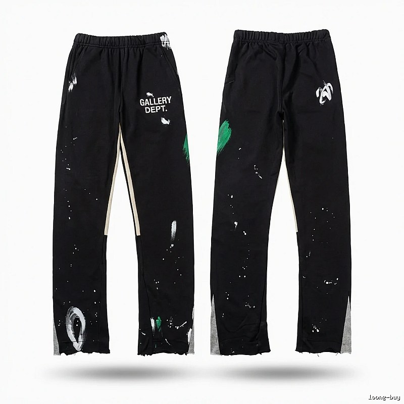 Gallery Dept Graffiti Style Black Trousers