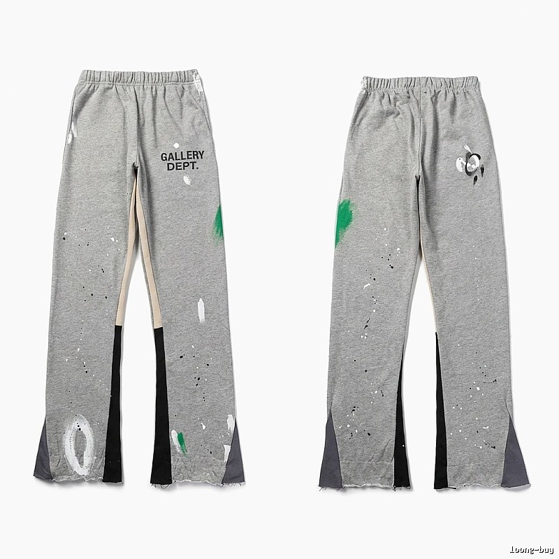Gallery Dept graffiti-style grey trousers