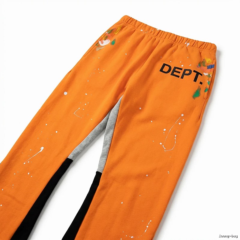 Gallery Dept Graffiti Style Orange Pants