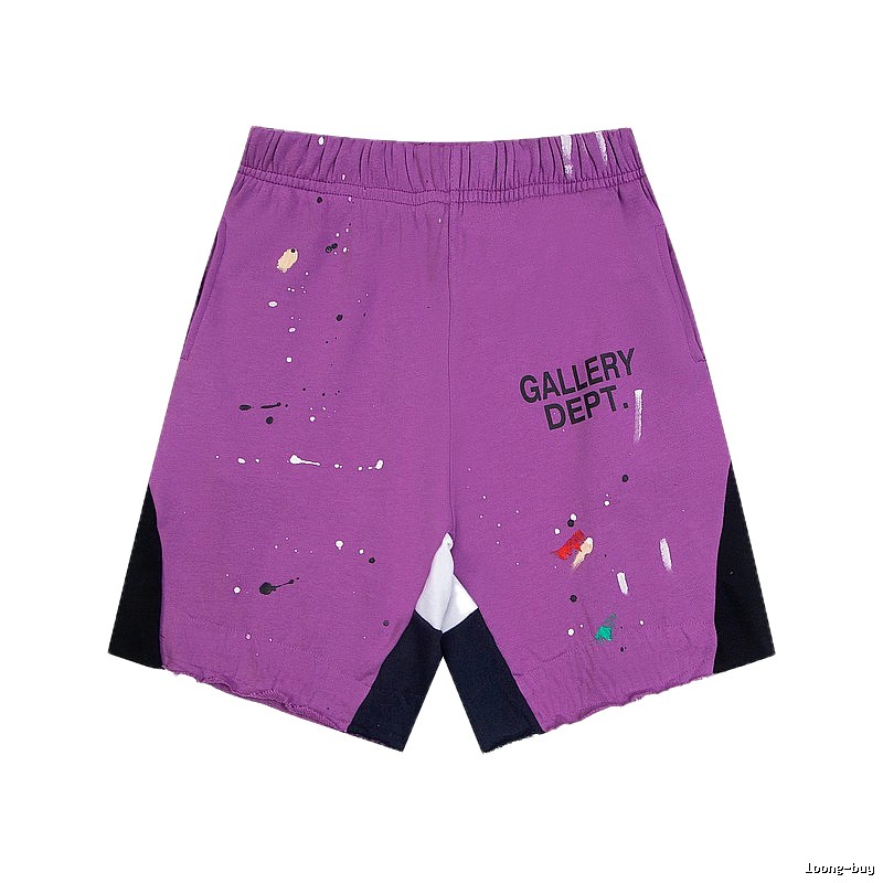Gallery Dept. graffiti-style purple shorts