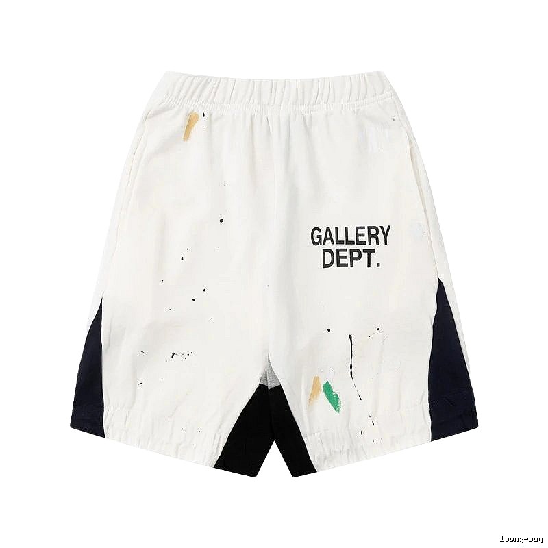 Gallery Dept. Graffiti Style White Shorts