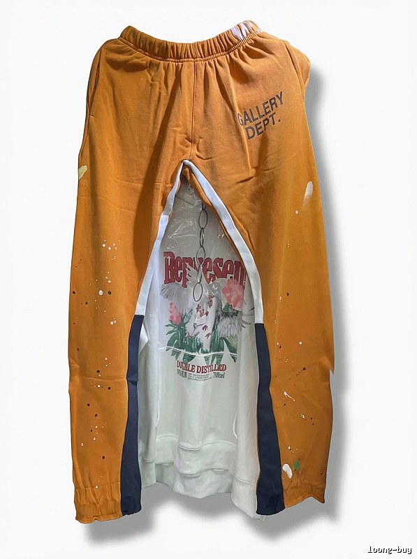 Gallery Dept. Splatter Paint Style Orange Pants