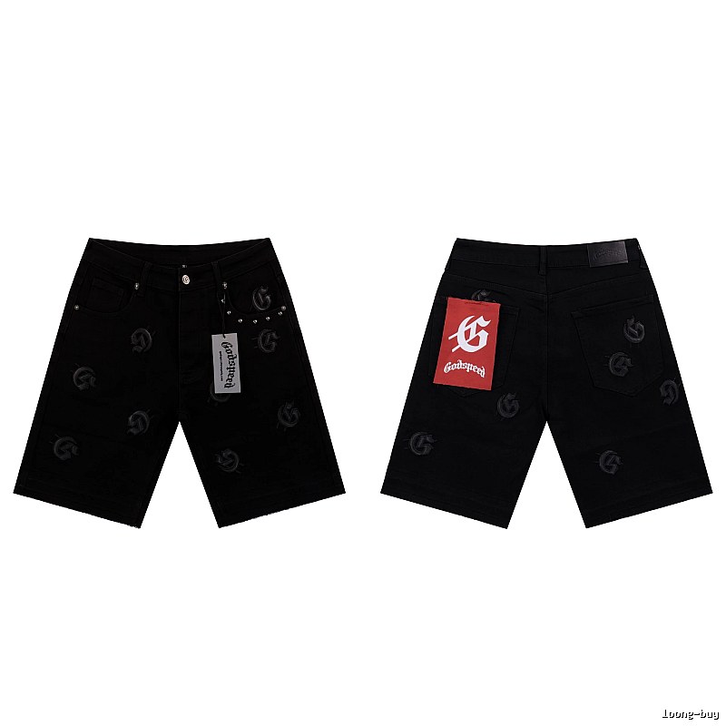 Godspeed Full G Street Style Black Denim Shorts