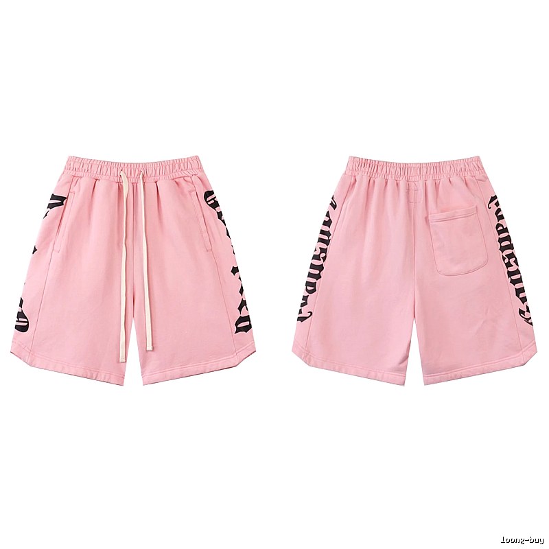 Godspeed Gothic Print Street Style Pink Shorts