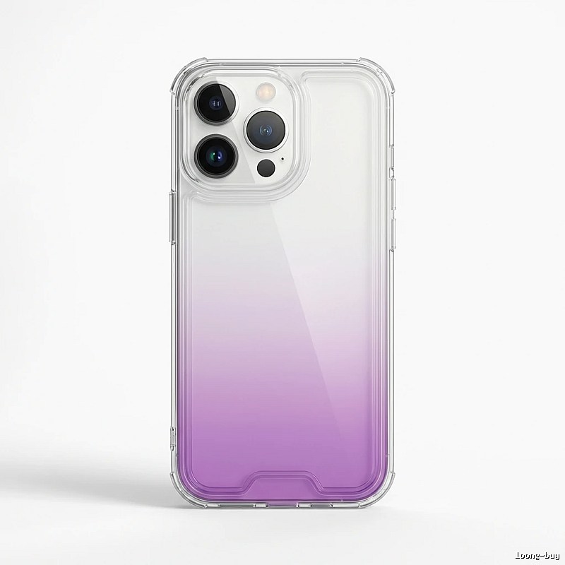 Gradual-transparency iPhone case of trendy brand