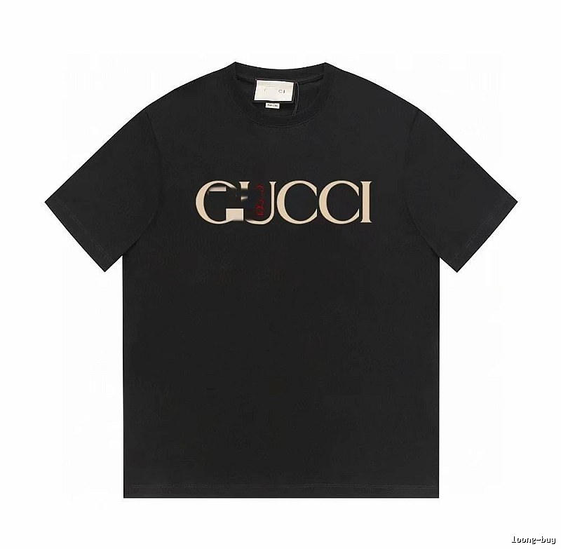 Gucci Classic Print Vintage Style Black T-Shirt