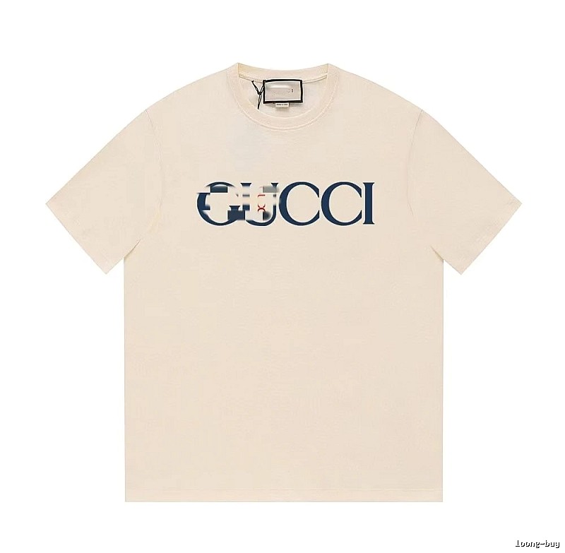Gucci Classic Printed Casual Style Off-white Short Sleeve T-Shirt