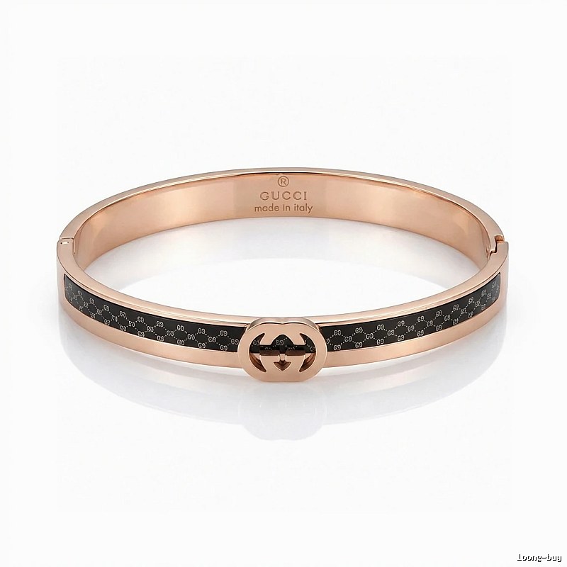 Gucci Double G Vintage Rose Gold Bracelet