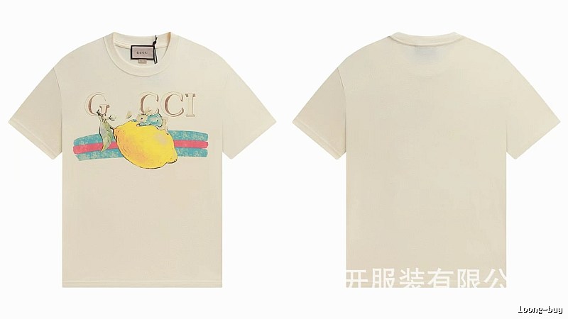 Gucci Vintage-style Off-white Lemon Print T-Shirt