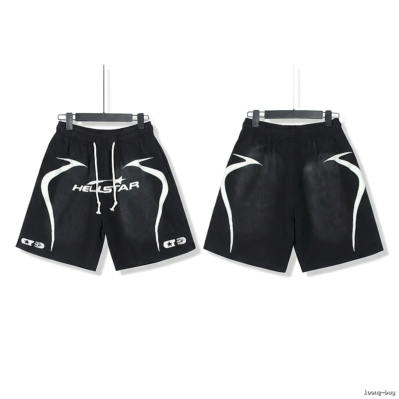 Hellstar dark style black shorts