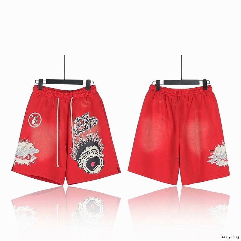 Hellstar Dark Style Red Shorts