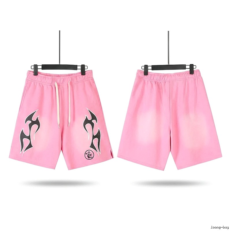 Hellstar Flame Wind Pink Shorts