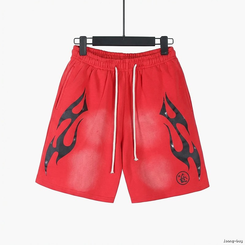 Hellstar Flame Wind Red Shorts
