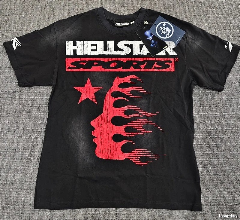 Hellstar Sports Street Style Black Short-sleeve T-shirt