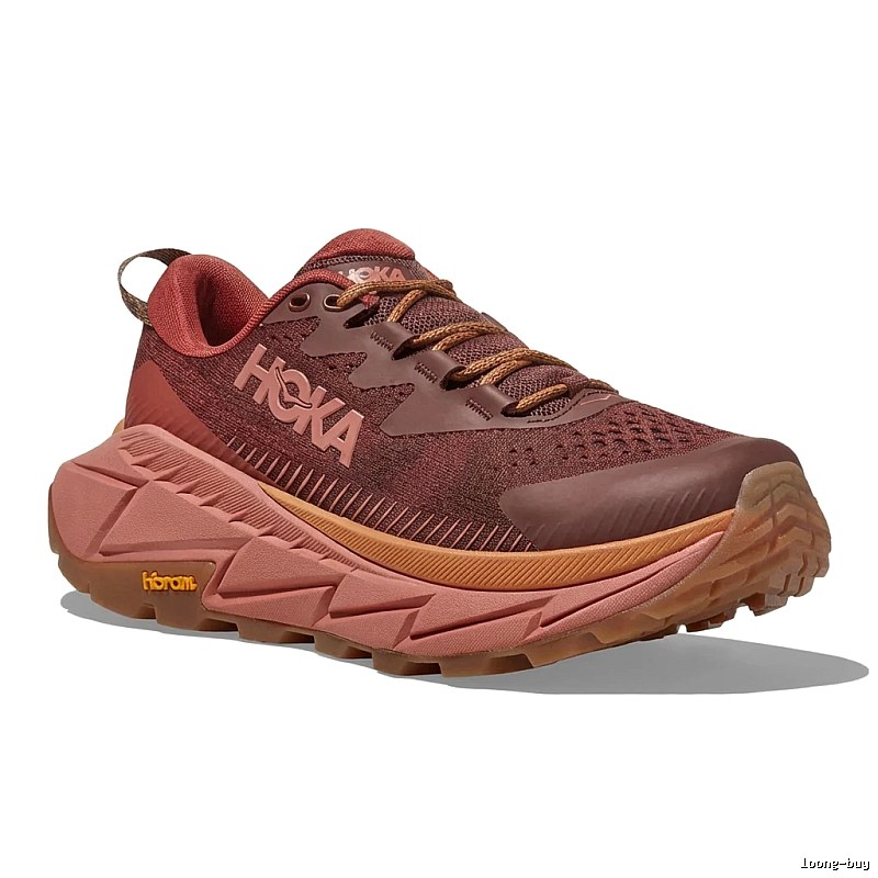 HOKA retro-style brown-red sports shoes