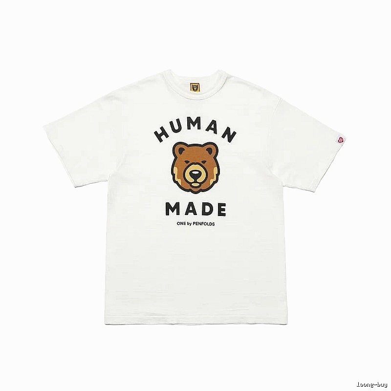 HUMAN MADE Bear Head Japanese Retro White T-Shirt