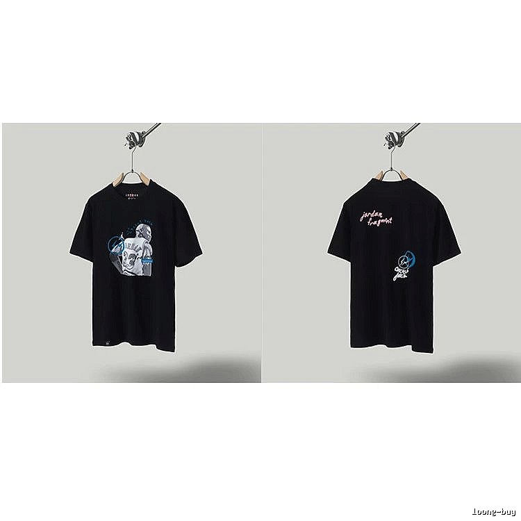 Jordan x TS Co-branded Street Style Black T-shirt