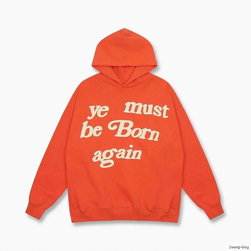 Kanye orange trendy style sweatshirt