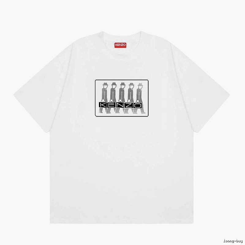 KENZO Character Print Street Style White T-Shirt