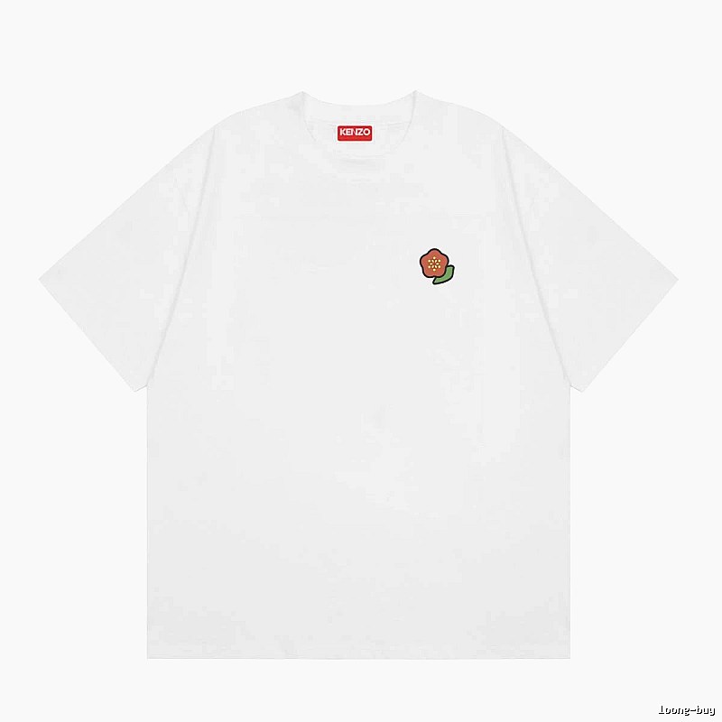 KENZO Crabapple Blossom Casual Style White Short Sleeve T-shirt