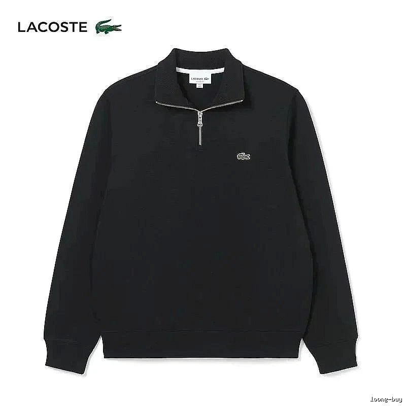 Lacoste Classic Quarter-zip sweatshirt Black Quarter Zip for Daily Styling
