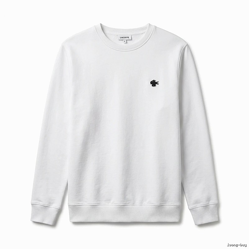 Lacoste simple style white sweatshirt