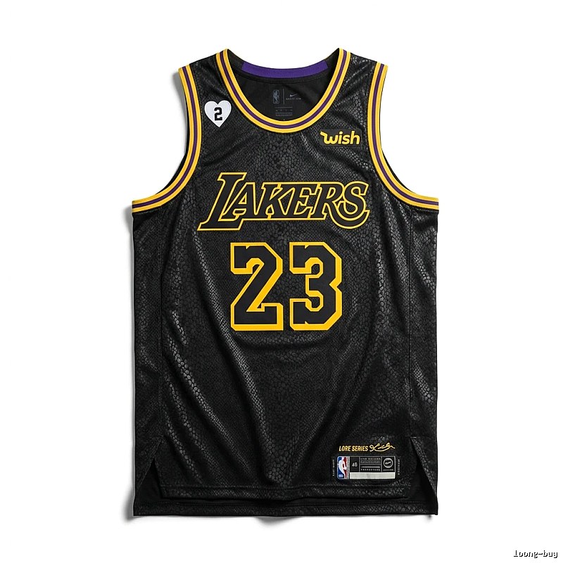 LBJ Lakers Wind Black Jersey