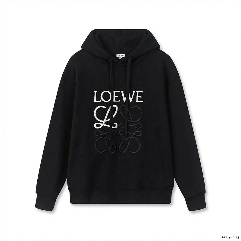 LOEWE letter embroidery style hoodie