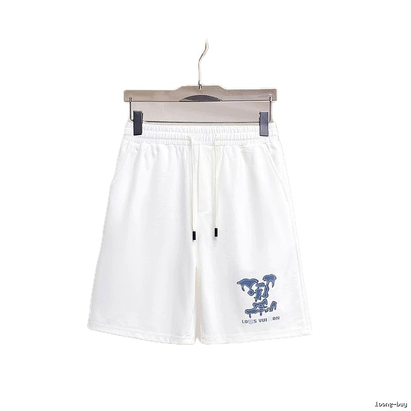 Louis Vuitton Graffiti Casual Style White Shorts