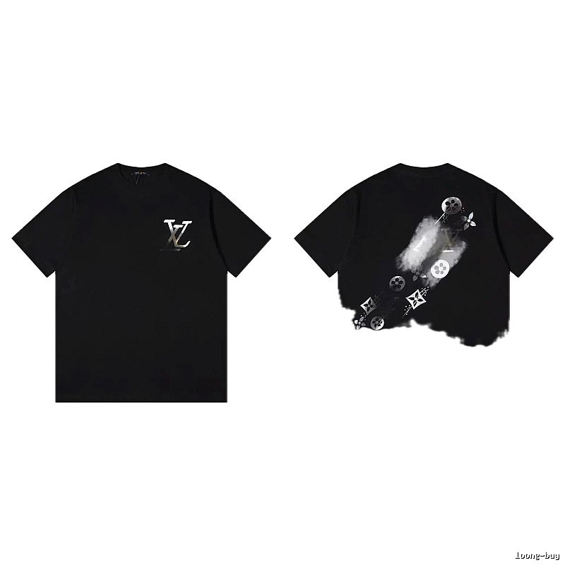 Louis Vuitton Monogram Cool Trendy Style Black Short-sleeve T-shirt