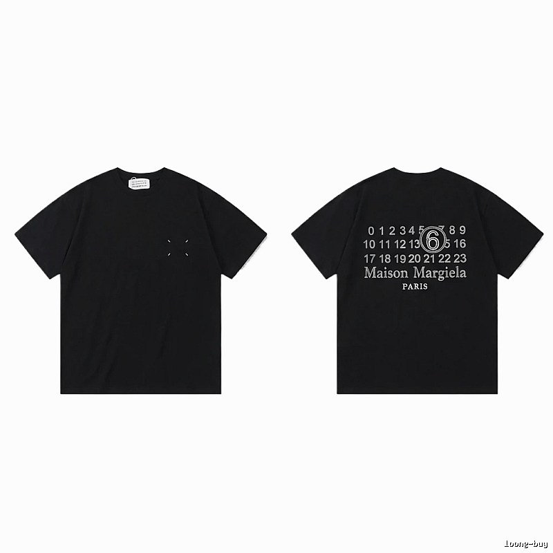 Maison Margiela black T-shirt with digital printing