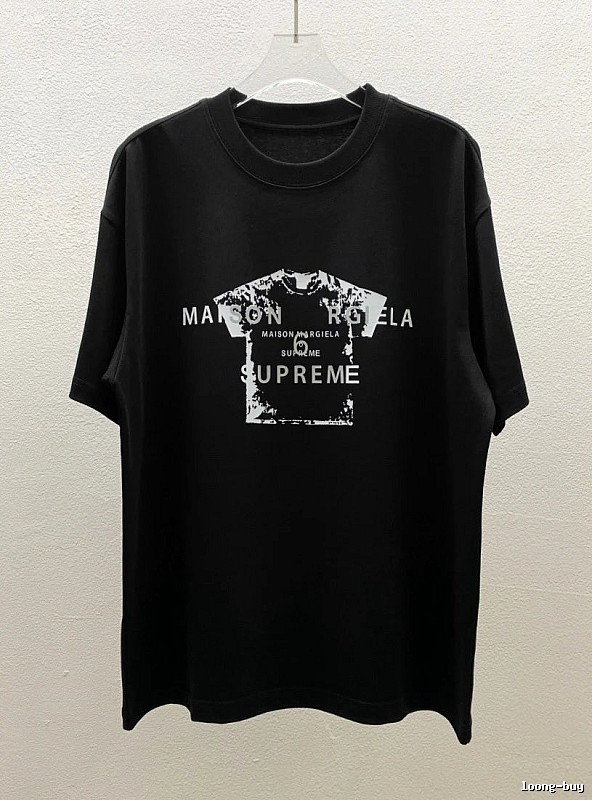 Maison Margiela Co-branded Street-style Black T-Shirt