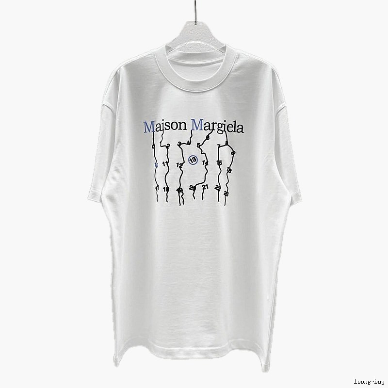 Maison Margiela Digital Trendy Cool Style White T-Shirt