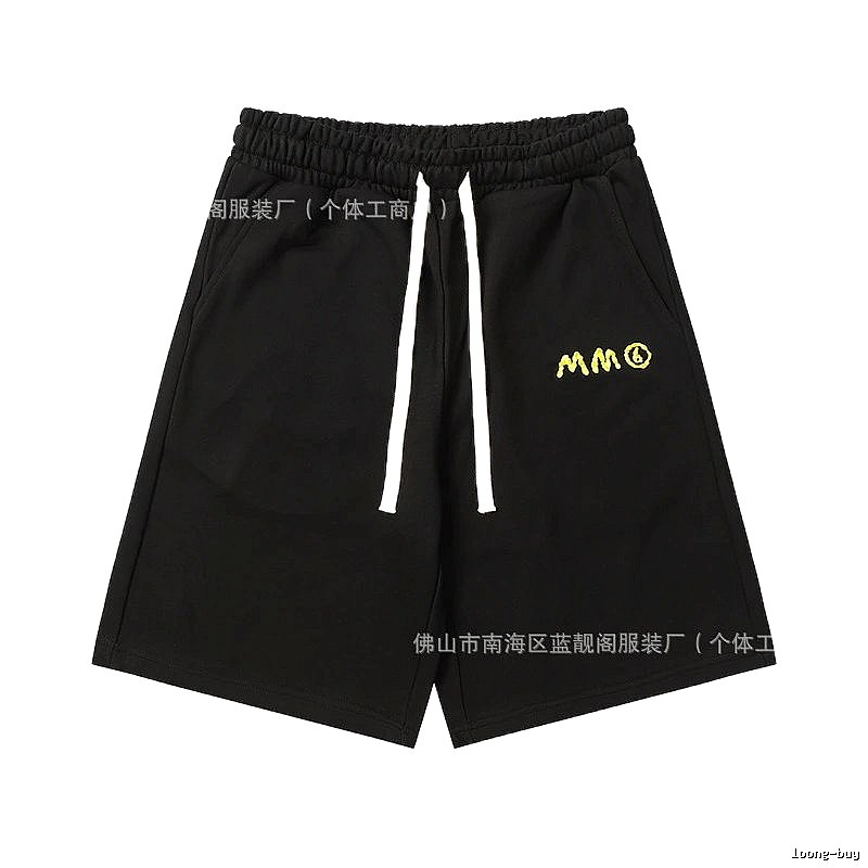 Maison Margiela minimalist style black shorts
