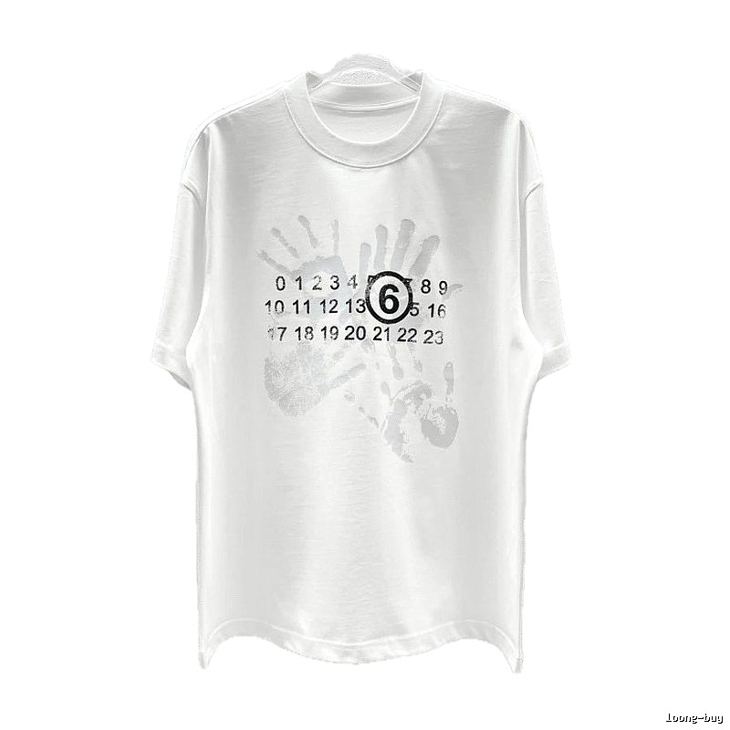 Maison Margiela MM6 Street Style White T-Shirt