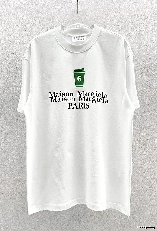 Maison Margiela No.6 Printed Casual White T-Shirt