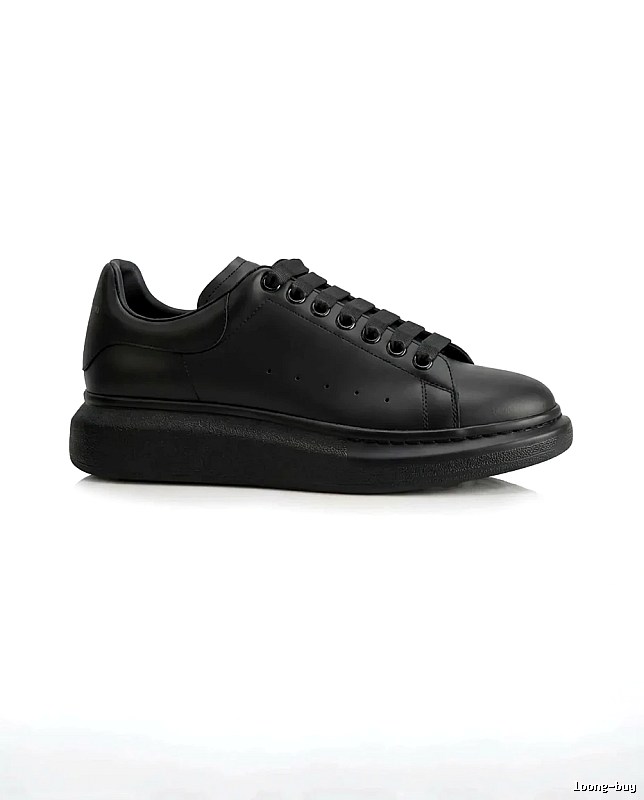 McQueen Thick-soled Casual Style Black Shoes
